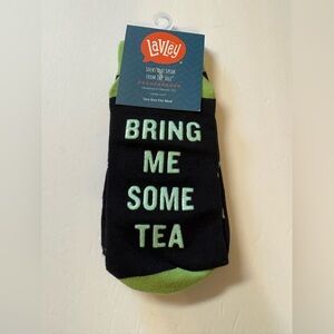 Black and Green Women's novelty grip Socks